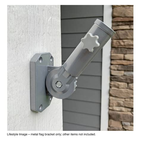 lowes rain or shine metal flag bracket|rain or shine flag pole mount.